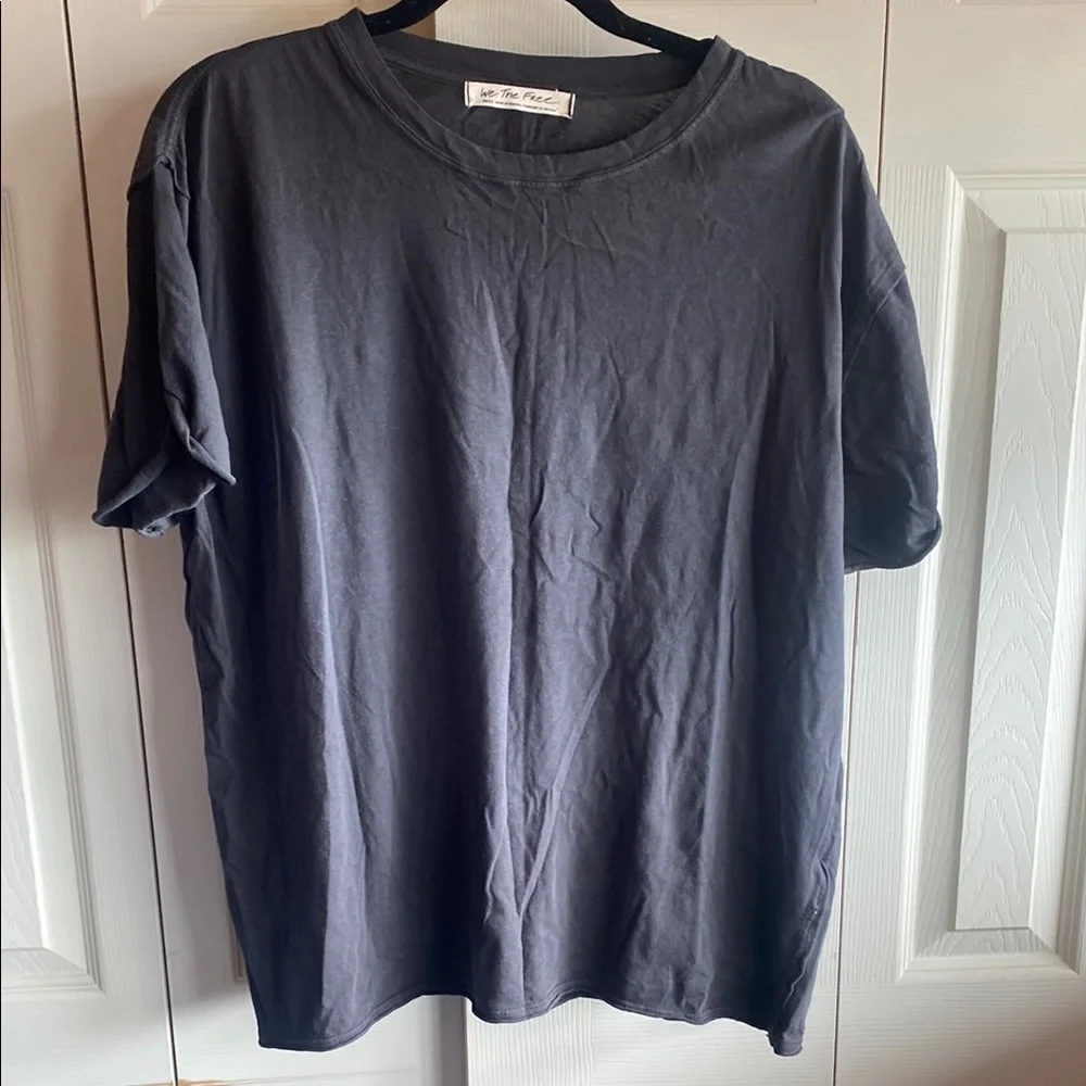 Free People NWT Nina Oversized Crewneck Short Sleeve 100% Cotton T-Shirt small - Picture 6 of 15